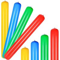 Lot de 4 bâtons gonflables pour piscine - En PVC coloré - Jeux d'eau géants - Pour piscine - Pour adultes - 105 cm