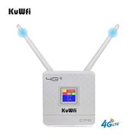 KuWFi Routeur 4G LTE, Routeur 4G SIM 150Mbps,Double antenne Externe,Modem 4g pour la Maison/Le Bureau,Compatible 99% opérateurs,Peut