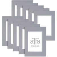aFFa frames Passe Partout | Tapis D'image Minimaliste Pour Exposer Vos Photos, Posters | Carton, Gris, 30x40 cm | Ensemble de 10