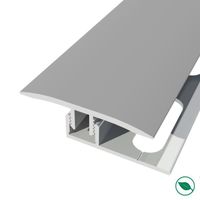 barre de seuil + base joint dilatation aluminium coloris (25) argent Long 90 cm larg 3,5cm FORESTEA Dimensions : 900 mm x 35 mm x 