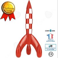 CONFO® Jouet modèle de fusée modèle de figurine en résine modèle de jouet coloré figurine jouet modèle de fusée rouge figurine en ma