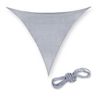Voile d'ombrage triangulaire gris clair - 10037828-985