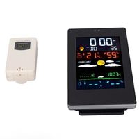 gift-EIF Station météo extérieure Surveillance de la température de l'humidité horloge de prévision USB Station météo