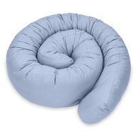 Oreiller pour dormeur latéral Oreiller de corps 150 cm Coton Gaufré -Oreiller de couchage oreiller pour le cou Bleu Sale