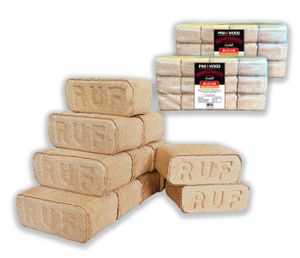 CHEMINÉE 20 kg RUF Briquettes de bois 100 % hêtre pour chem
