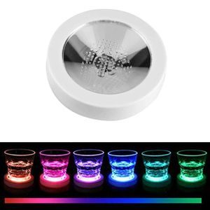 Lot De 30 Dessous De Verre LED Multicolores - 6cm Diamètre - 7 Couleurs Changeantes - Fête, Bar, Mariage