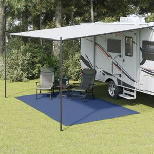 Tapis Marchepied Camping-Car 46x46 Cm - Antidérapant Double Face - Bandes Réfléchissantes Nuit - Installation Clip