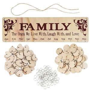 Calendrier Anniversaire En Bois Cdiscount