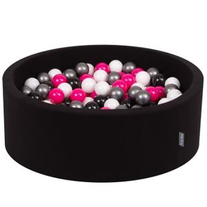 MeowBaby® Piscine Balles Pour Bébé Rond 90x30cm, Velvet, Violet: 200 Balles  Au Choix