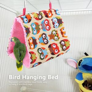 Jouet hamac pour lit de maison de nid d'oiseau, petit nid d'oiseau de hamac  de soleil de perroquet, approprié aux oiseaux de compagnie tels que les  inséparables de perruche (taille carrée-large)