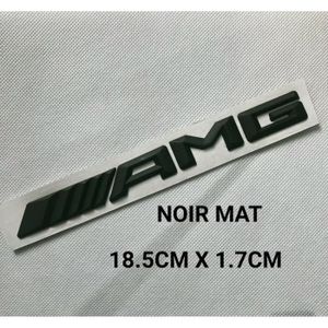 ANTENNE AUTO-MOTO AMG logo Mercedes NOIR Mat ABS Sticker 3D Logo Aut