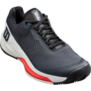 CHAUSSURES DE TENNIS Wilson - Chaussures sport Rush Pro 4.0 Clay Black-White-Poppy Red - Noir