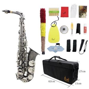 KOET Bec de saxophone alto en métal avec capuchon et ligature pour saxophone alto jazz ténor 5C/6C/7C/8C saxophone soprano son pour professionnels débutants 