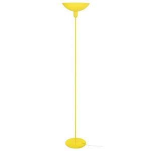 LAMPADAIRE DEMI LUNE-Lampadaire droit métal  jaune Abat-jour: