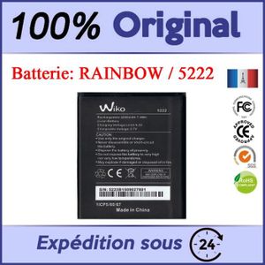 etc Noir pour Rainbow 4G WAX Batterie Wiko L5503AE compatible 
