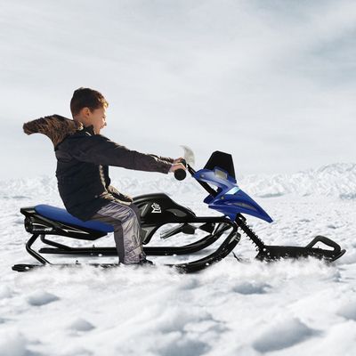Luge Dirigeable Pour Enfants Eris-car Jaune Avec Volant Et Frein à Pied - Charge Jusqu'à 90 Kg