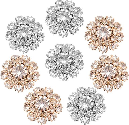 Applique En Strass PEARLY JUN Pour Robes De Mariée & DIY - Soudée à La Main, Galvanoplastie Argentée
