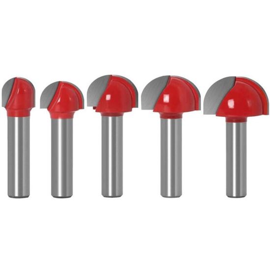 Sinoprotools Fraise Arrondie 12mm Rayon 25mm - Fraise à Rayonner Avec Roulement Pour Défonceuse