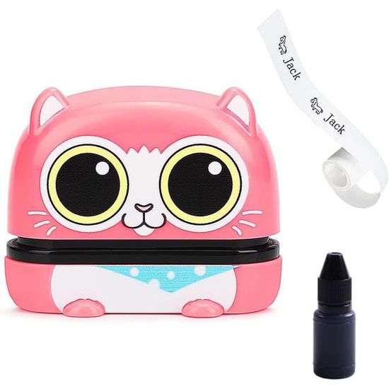 Tampon Personnalisé Pour Vêtements Enfants - Auto-Encreur, Imperméable, Avec Icônes Et Autocollants - 2