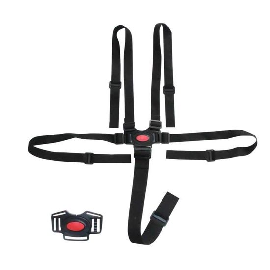 Harnais Chaise Haute Universelle Sangle Chaise Enfant R?�glable avec Boucle Ceinture Attache 