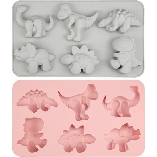 Moule à Mini Cakes Silicone 9 Trous | 2 Moules Antiadhésifs Vert Et Beige | Avec Poignées Métal | Pour Brownies, Petits Pains, Gâteaux | Résiste -40°C à 230°C - 8