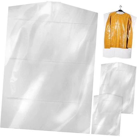 DOBVDLA Sac à Vêtements, Sac à Vêtements Long 100 x 60 cm, Housse de Vêtements Premium pour Costume, Veste, Robe, Sac de Rangement Respirant pour Voyage et Protection