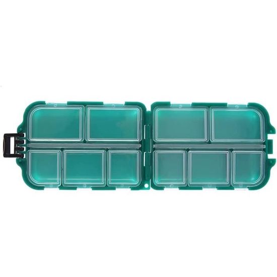 Lot De 2 Boîtes Pêche à La Mouche - Rangement Appâts Double Face