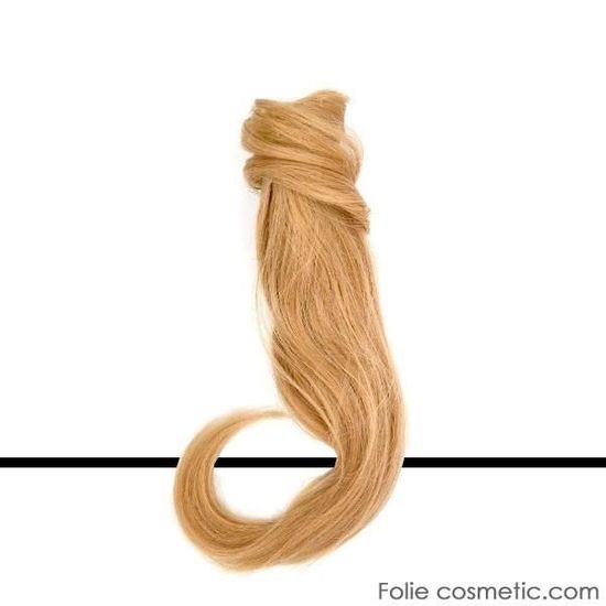 Postiche Queue De Cheval Synthétique 70 Cm Blond Châtain Mèches Dorées - Neuf Avec étiquettes