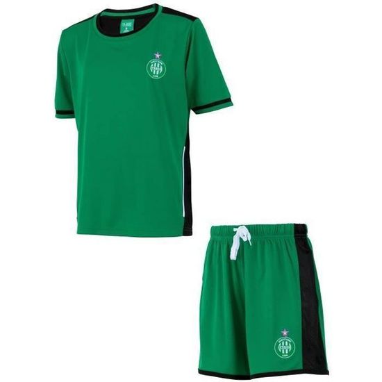 Maillot Short Officiel AS Saint-Étienne - Taille Enfant 8 Ans - Polyester - Collection Licenciée