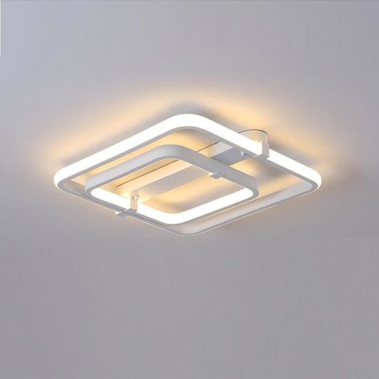 Plafonnier LED Carré Métal Design White 12W 178x178mm Blanc Chaud 2800K 3200k2800k 3200k