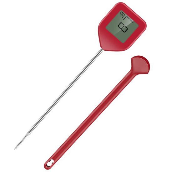 Thermomètre De Cuisine Antonki Numérique - Sonde Longue 14cm - Lecture Instantanée - Pour Viande, BBQ, Pâtisserie