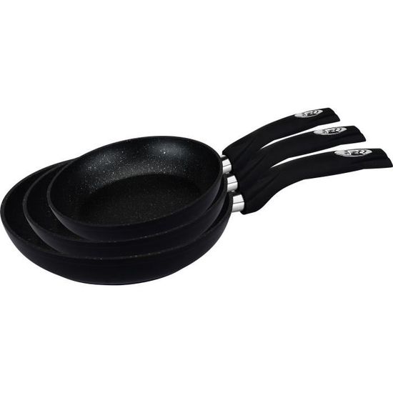Set De Casseroles Et Poêles Royalty Line 14 Pièces - Revêtement Marbre Antiadhésif - Compatible Induction - Sans PFAS