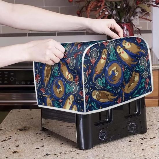 Housse Matelassée Pour Machine à Pain - Lavable, 43x28x38 Cm, Couture Diamant - 3