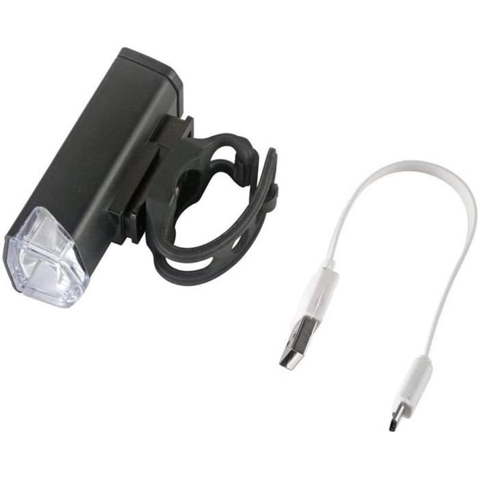 Kit D'éclairage Vélo Rechargeable USB - Phare Et Feu Arrière LED, Modes Réglables, étanche IPX4