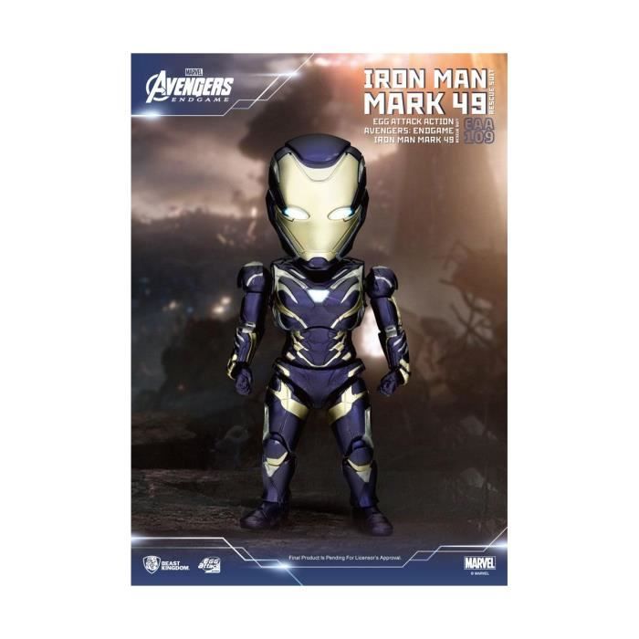 figurine iron man mark 49 rescue suit 21 cm - beast kingdom toys - avengers