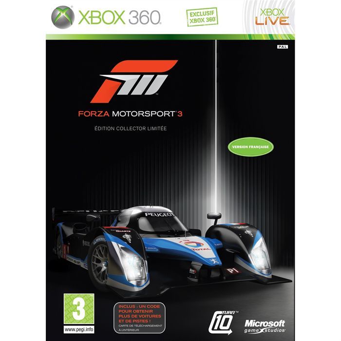 Microsoft Oem Forza Motorsport 3 Edition Limitée Jeu Xbox 360