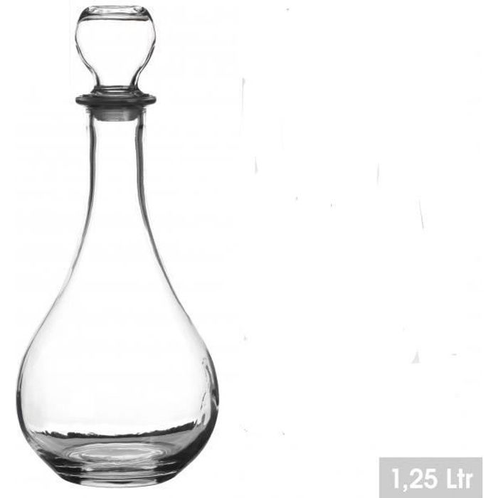 Carafe à Vin 1.25 Litres à Décanter Dia.12 x H.30 cm