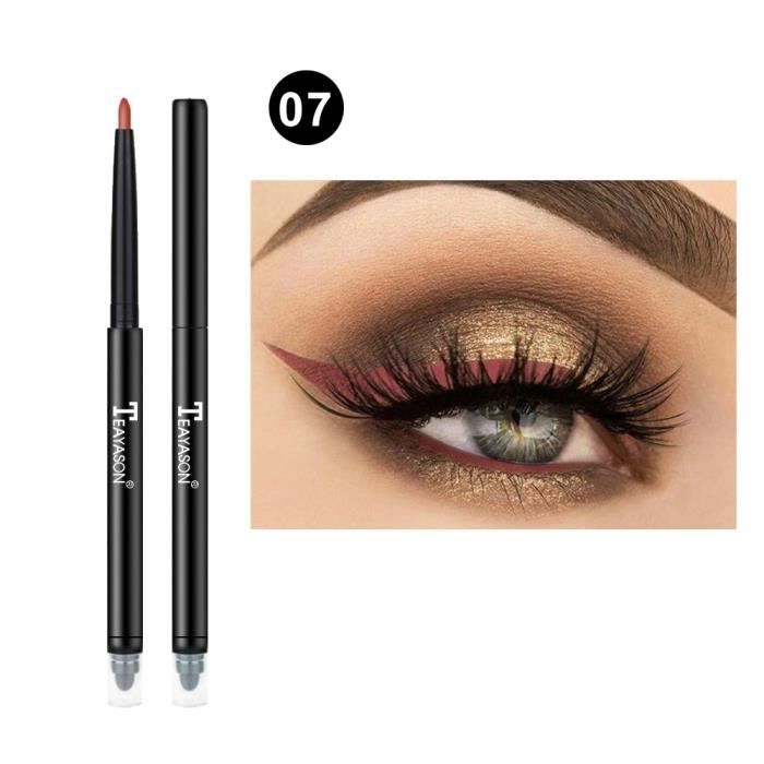 EYE-LINER Cosmétique Glitter Eye Shadow Lip Liner Eyeliner Crayon Stylo Maquillage 12 Couleurs ZZP80904826G _zi6003