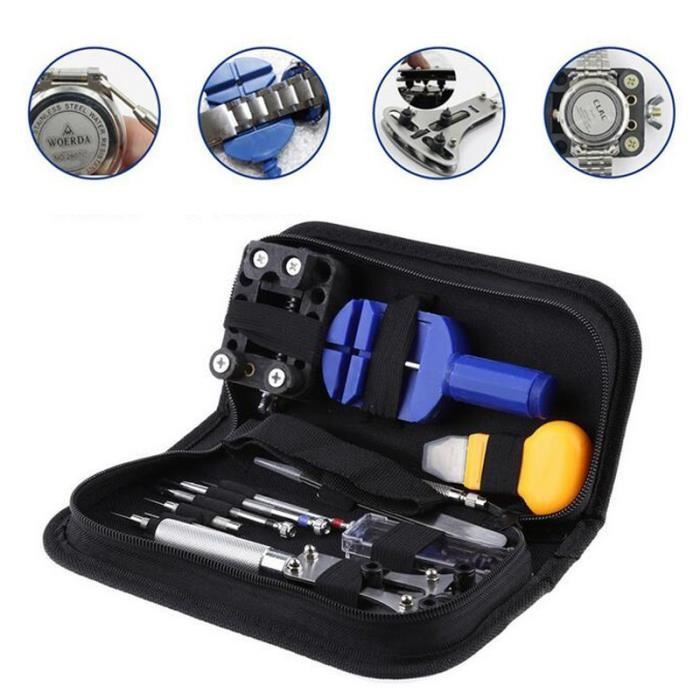 Portable 13 Pcs Suivre Outils de réparation Set de fixation Outils Montre Kit avec étui pratique