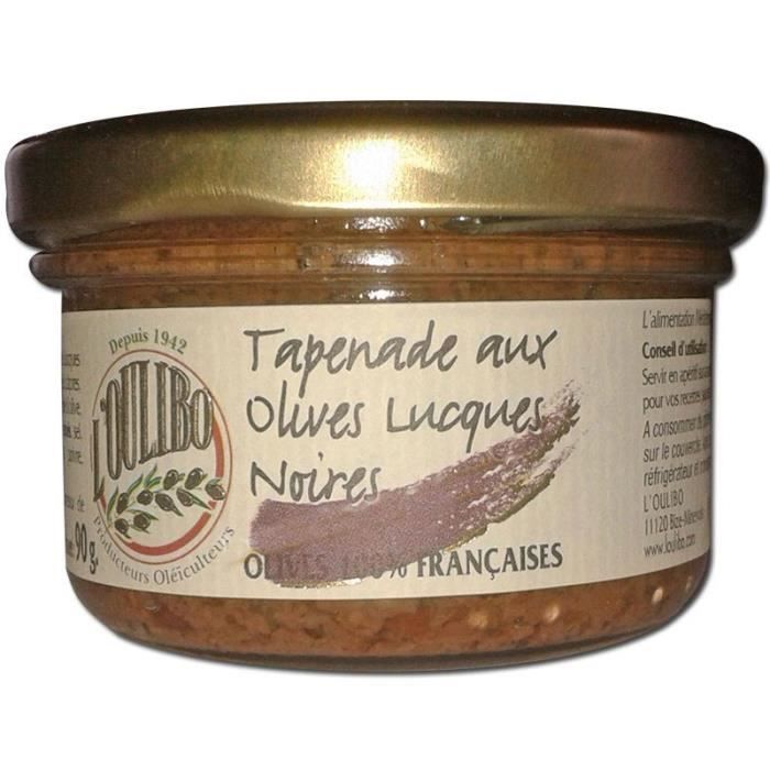 Tapenade aux olives Lucques noires 90g L'Oulibo