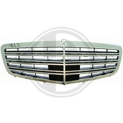 1647340 , Grille de calandre chrome Sport look pour MERCEDES Classe S de type W221 de 2009 a 2013.