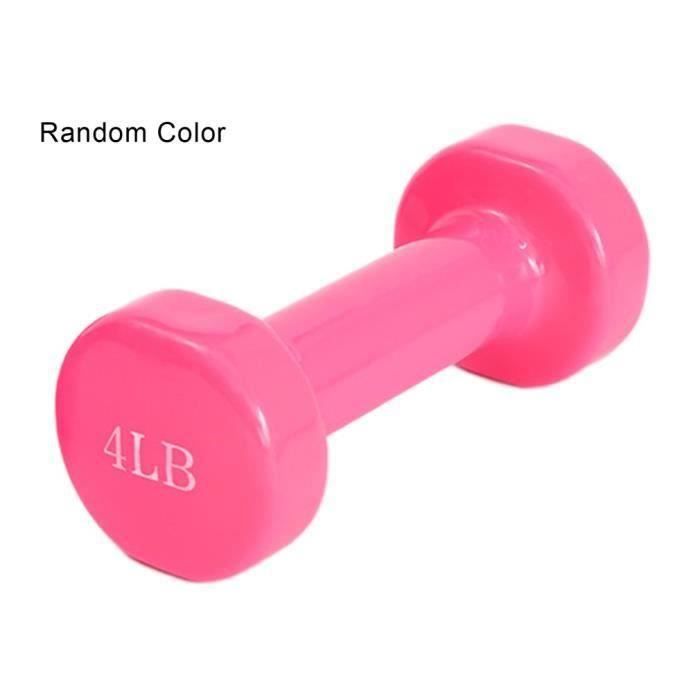 4LB Petit haltère musculation pour femme POIDS Fitness accessoires - 1 pcs - couleur alétoire