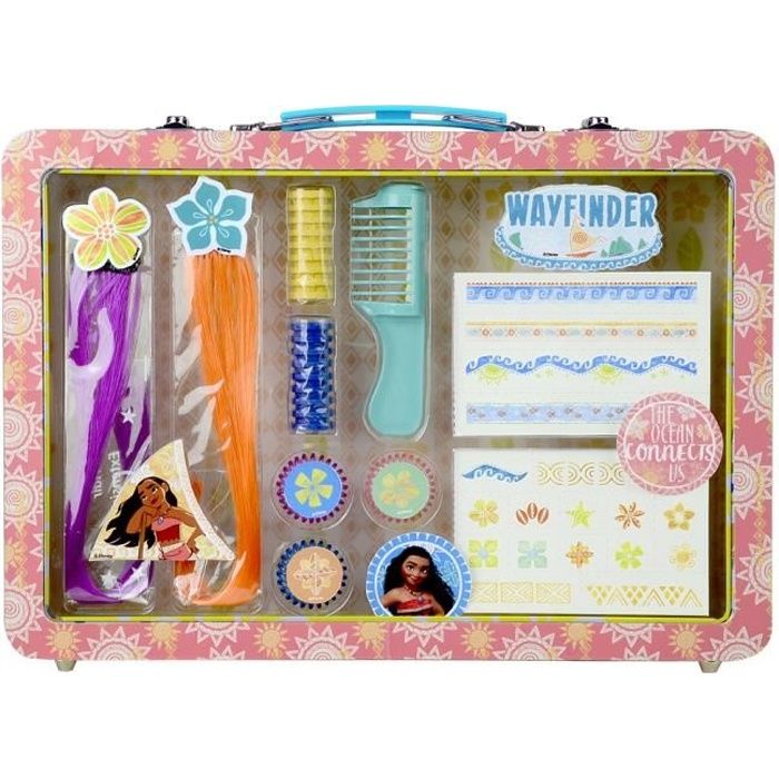 Coffret accessoires cheveux Vaiana Disney (valisette réutilisable)