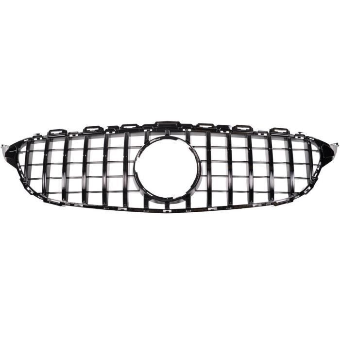 CALANDRE LOOK GTR NOIR POUR MERCEDES CLASSE C W205 - COMPATIBLE AVEC VOTRE ANCIENNE EMBLEME