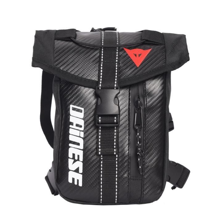 Black 4 Leg Bag -Sac à jambe tombante pour Moto, sacoche étanche Oxford multifonction d'extérieur pour hommes