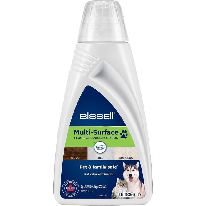 BISSELL 2550 Formule Multi-Surfaces Febreze nettoyant-à Utiliser Pet Pro, Crosswave et Spinwave, Blanc