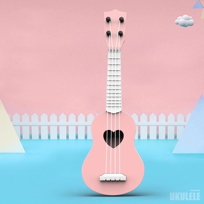 Tapis d'éveil,Bébé enfants Ukelele guitare jouet Musical jeu éducatif jouet garçon fille cadeau de noël pour les - Type Pink