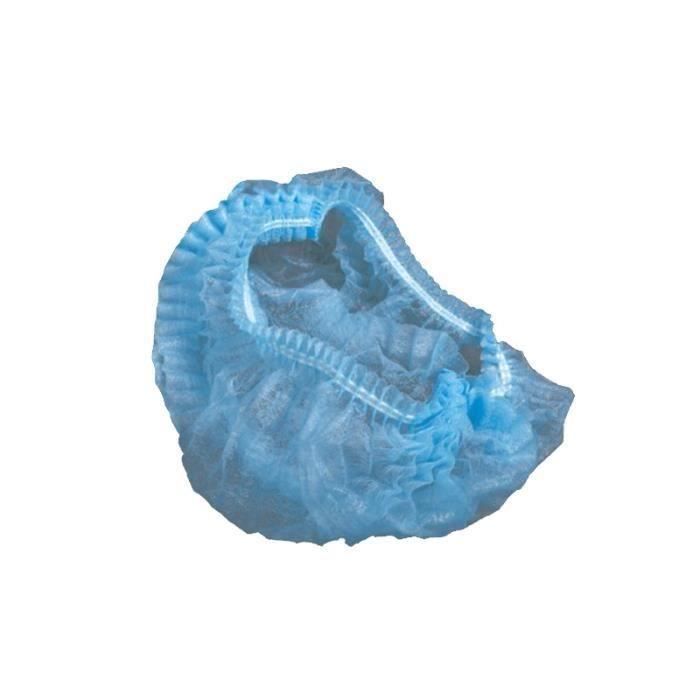 100pcs Bonnets de douche Jetable Elastique(Bleu) G066CB