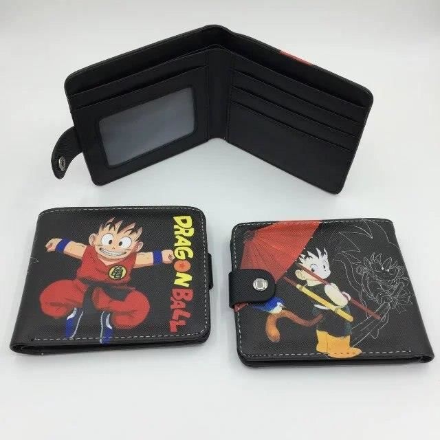 Wu kong – portefeuille dragon ball en cuir pu, portefeuille mince pour homme et femme, dessin animé singe roi cion pour *EX4419