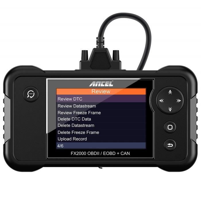 ANCEL FX2000 Scanner OBD2 Voiture Multimarque 4 Systèmes Diagnostic Auto Moteur-ABS-SRS(Airbag)-Boite Automatique à Vitesse